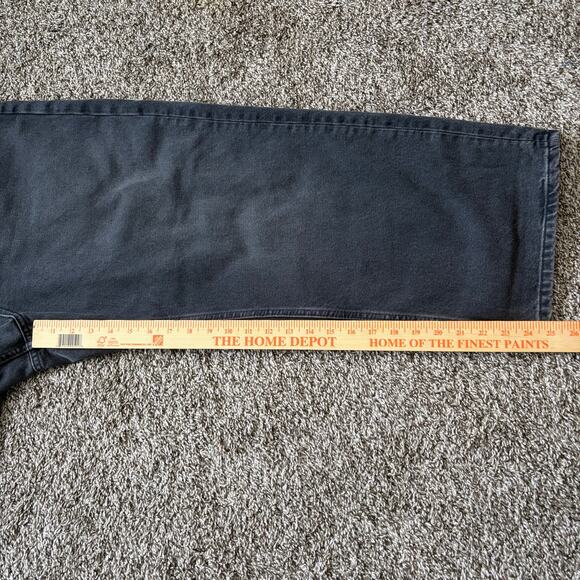 We The Free Deep Trance Dropped Boyfriend Jeans 32 Black Streetwear Wide Leg - Picture 9 of 12